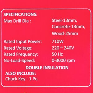 Forte Impact Drill 13mm