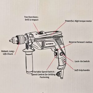 Forte 13mm Impact Drill 710w