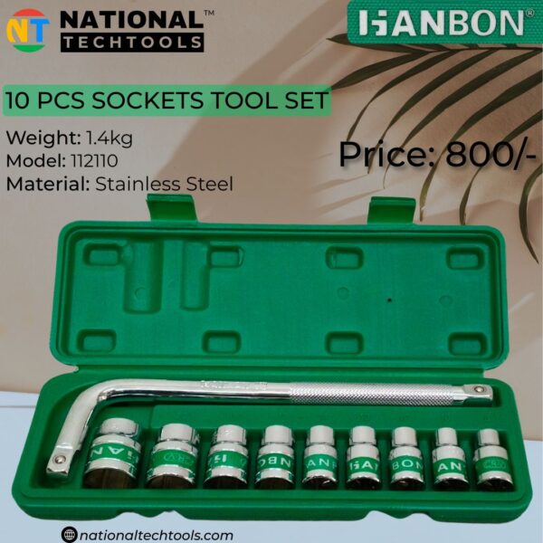10 Pcs Socket Tool Set