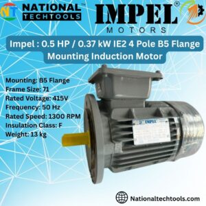 Impel 05. HP 4 Pole IE2 2800 RPM B5 Flange Mounting 71 Frame 415V Three-Phase Squirrel Cage Induction Motor