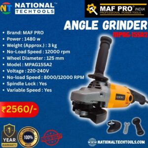 MAF Pro MPAG125 1480w Angle Grinder