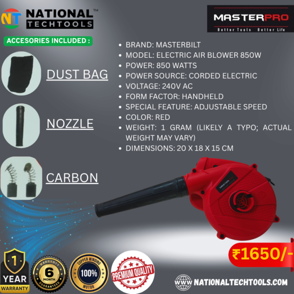 Master Pro 850w 0H44-Electric Blower
