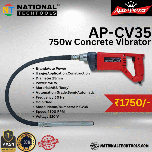 Auto Power AP-CV35 750w Concrete Vibrator