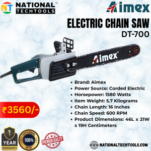 Aimex DT-700 Electric Chain Saw – 1580W
