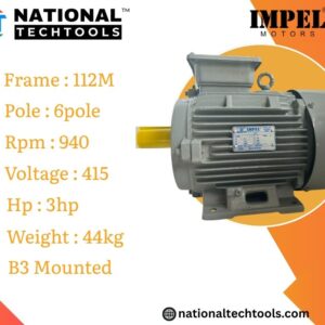 Impel 3.0HP 6Pole IE2 940RPM B3 Foot Mounted 112MFrame 415V Motor