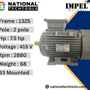 Impel 7.5HP 2 Pole IE2 2880RPM B3 Foot Mounted 132SFrame 415V Motor