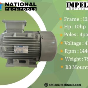 Impel 10HP 4 Pole IE2 1440RPM B3 Foot Mounted 132MFrame 415V Motor
