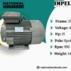 Impel 15HP 6 Pole IE2 950RPM B3 Foot Mounted 160LFrame 415V Motor