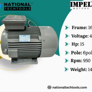 Impel 15HP 6 Pole IE2 950RPM B3 Foot Mounted 160LFrame 415V Motor