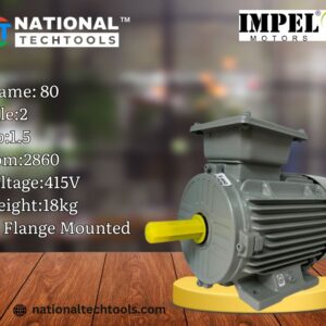 Impel 0.5HP 6 Pole IE2 920RPM B3 Foot Mounted 80Frame 415V Motor