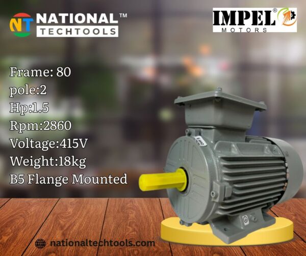 Impel 0.5HP 6 Pole IE2 920RPM B3 Foot Mounted 80Frame 415V Motor
