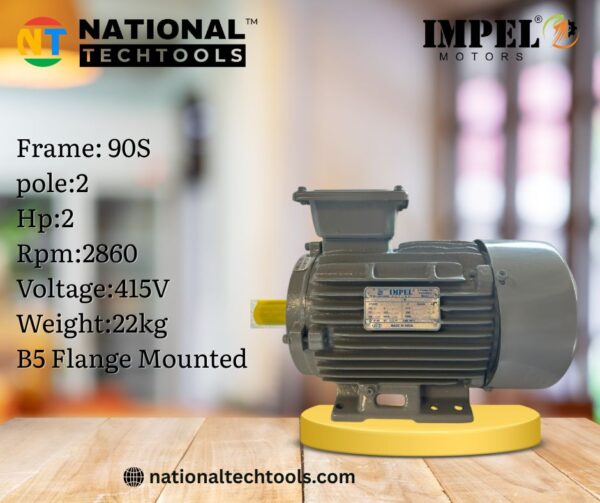 Impel 0.5HP 6 Pole IE2 920RPM B3 Foot Mounted 80Frame 415V Motor