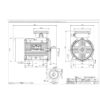 Impel 1.0 HP 2Pole IE2 2840RPM B3 Foot Mounting 80Frame 415V Three Phase squirrel Cage Induction Motor