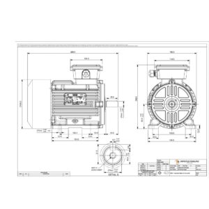 Impel 1.0 HP 2Pole IE2 2840RPM B3 Foot Mounting 80Frame 415V Three Phase squirrel Cage Induction Motor
