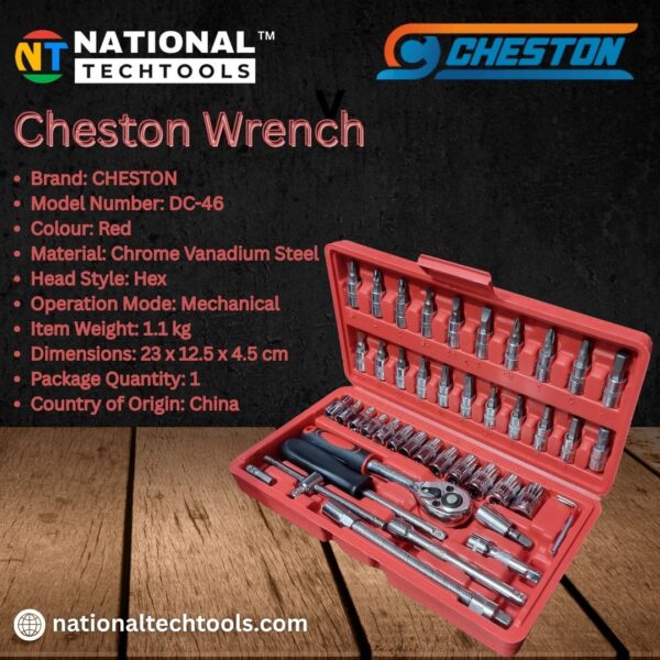 Cheston 46 Pcs Socket Wrench Set