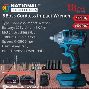 BBoss BS-CW128V Cordless Impact Wrench