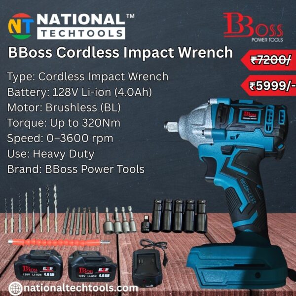 BBoss BS-CW128V Cordless Impact Wrench