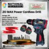 ZO MAX Power 18V Cordless Drill