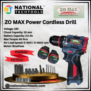 ZO MAX Power 18V Cordless Drill