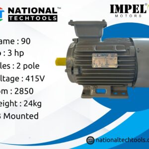 Impel 3.0HP 2Pole IE2 2850RPM B3 Foot Mounted 90L Frame 415V Motor