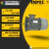 Impel 7.5 HP 4 Pole IE2 1440 RPM B5 Flange Mounted 132 Frame 415V Three-Phase Squirrel motor