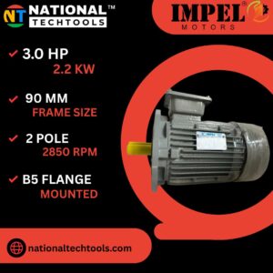 Impel 3.0 HP 2 Pole IE2 2850 RPM B5 Flange Mounted 90 Frame 415V Three-Phase Squirrel motor