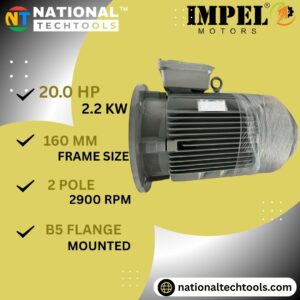 Impel 20.0 HP 2 Pole IE2 2900 RPM B5 Flange Mounted 160 Frame 415V Three-Phase Squirrel Cage Induction Motor