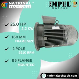 Impel 25.0 HP 2 Pole IE2 2910 RPM B5 Flange Mounted 160 Frame 415V Three-Phase Squirrel Cage Induction Motor