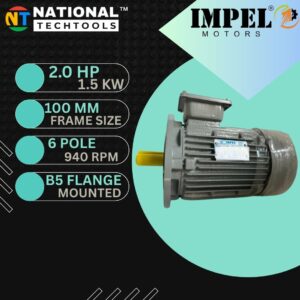 Impel 2.0 HP 6 Pole IE2 940 RPM B5 Flange Mounted 100 Frame 415V Three-Phase Squirrel motor