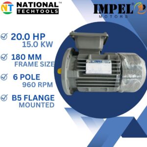 Impel 20.0 HP 6 Pole IE2 960 RPM B5 Flange Mounted 180 Frame 415V Three-Phase Squirrel motor