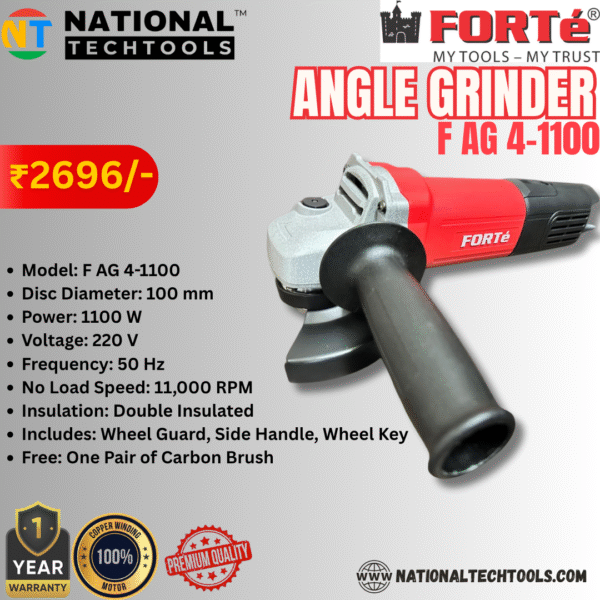 Forte 1100w F AG 4 Angle Grinder
