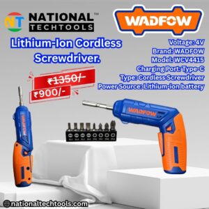 Wadfow Lithium-Ion Cordless Screwdriver