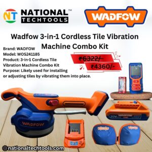 Wadfow 3-in-1 Cordless Tile Vibration Machine Combo Kit