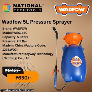 Wadfow 5L Pressure Sprayer