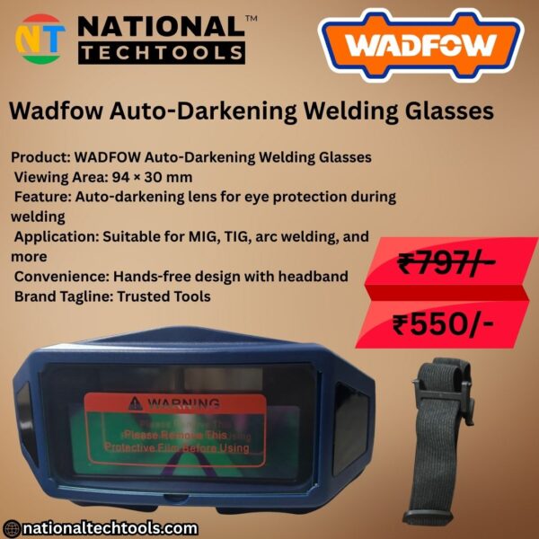 Wadfow Auto-Darkening Welding Glasses