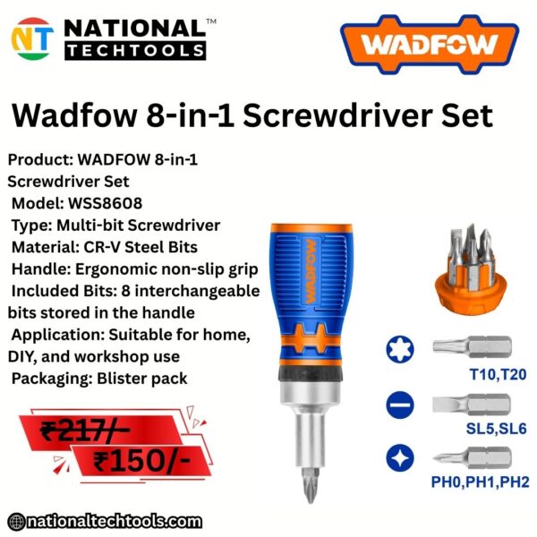 Wadfow 8-in-1 Screwdriver Set