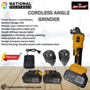 Auto Power 20V Cordless Angle Grinder