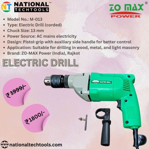 ZO MAX Power 550W Electric Drill