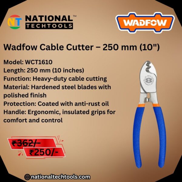 Wadfow Cable Cutter – 250 mm (10")
