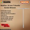 Wadfow 10 mm T-Handle Socket Wrench