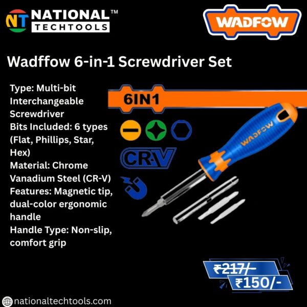 Wadffow 6-in-1 Screwdriver Set