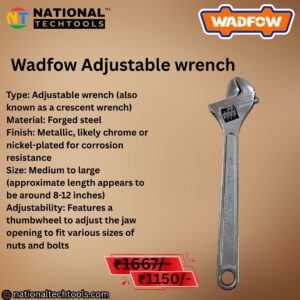 Wadfow Adjustable wrench