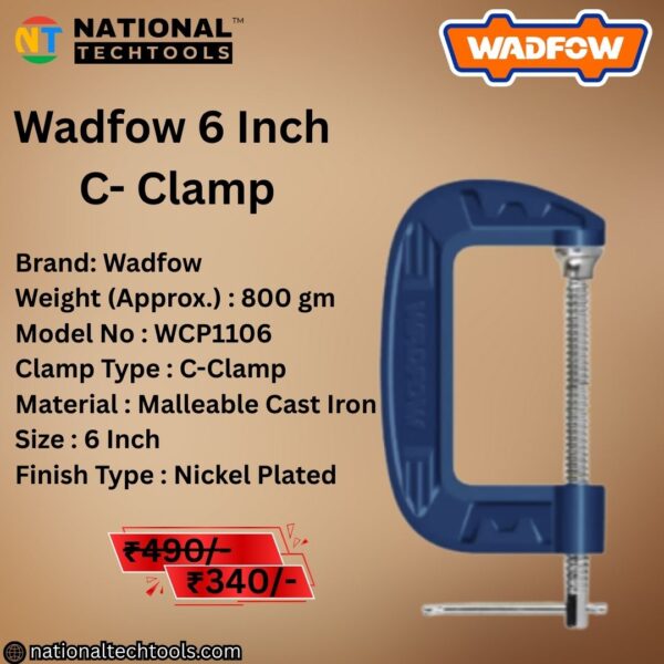 Wadfow 6 Inch C- Clamp