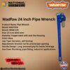 Wadfow 24 inch Pipe Wrench