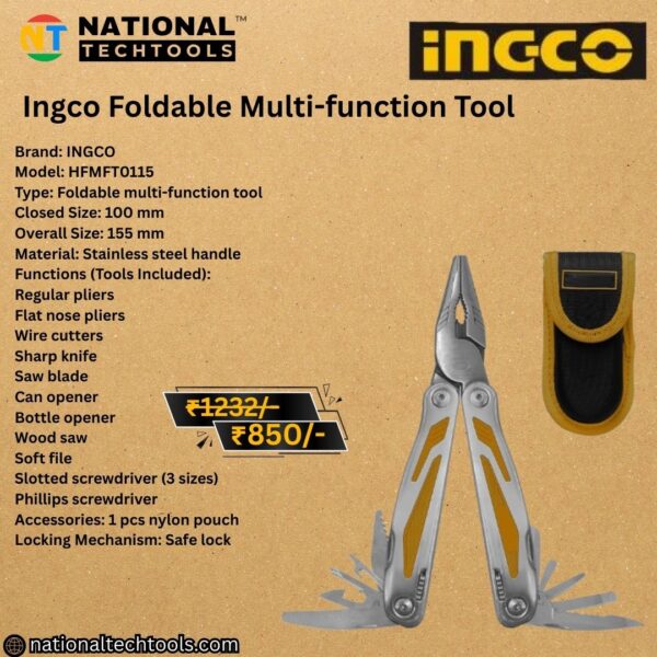 Ingco Foldable Multi-function Tool