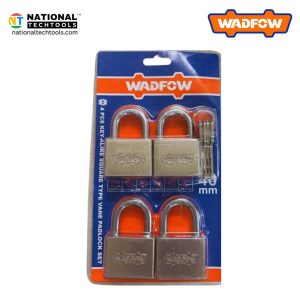 Wadfow 4 pcs Key-alike Square Type Vane Padlock Set