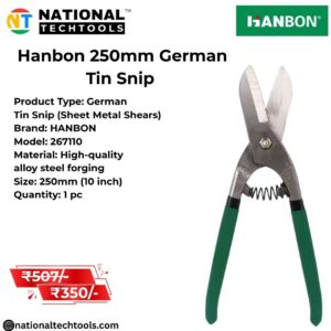 Hanbon 250mm German Tin Snip