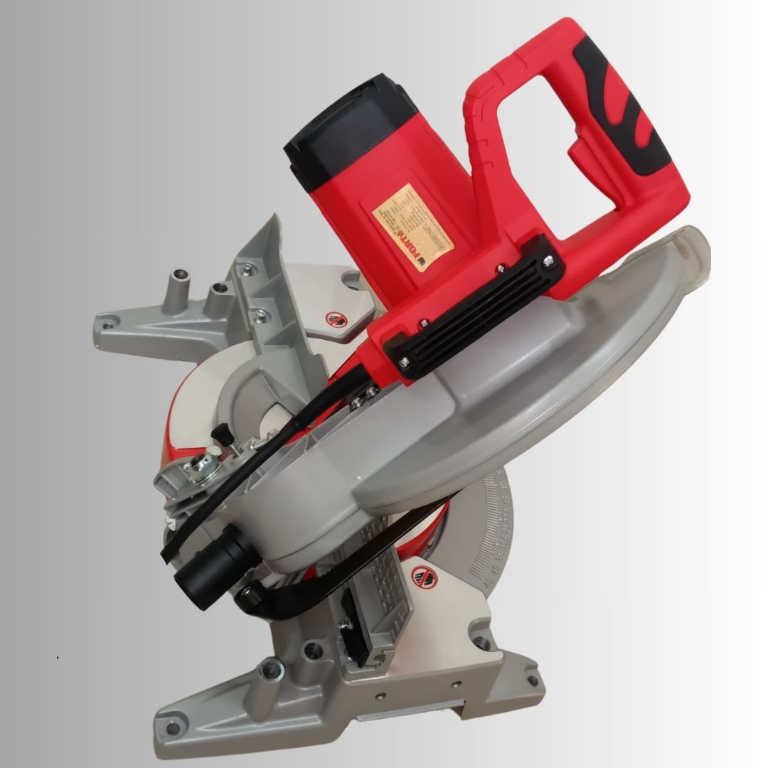FORTÉ FMS 305-220 305mm 2200W Heavy Duty Mitre Saw – 4100 RPM, 45° Left/Right Miter & 45° Bevel, Double Insulated - Image 4