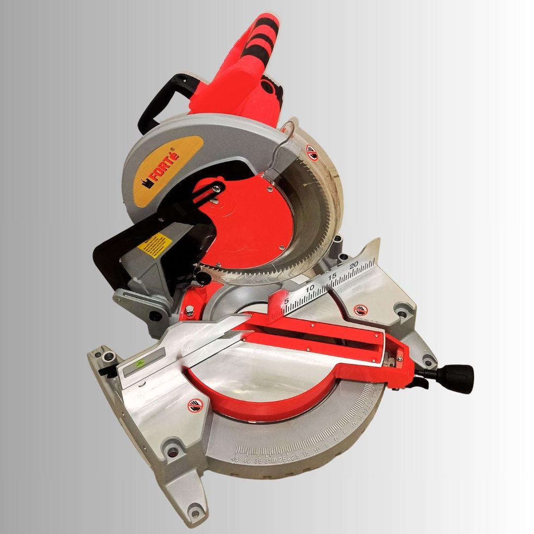 FORTÉ FMS 305-220 305mm 2200W Heavy Duty Mitre Saw – 4100 RPM, 45° Left/Right Miter & 45° Bevel, Double Insulated - Image 7