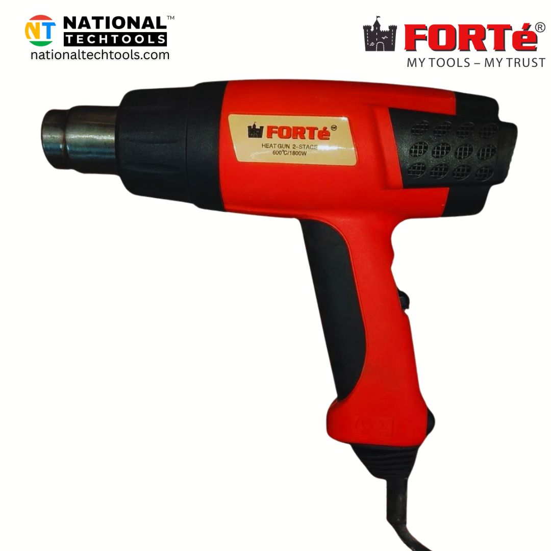 FORTÉ F HG 600-18 1800W Heat Gun – Variable Temperature 2-Stage Hot Air Blower, Ceramic Heating Element